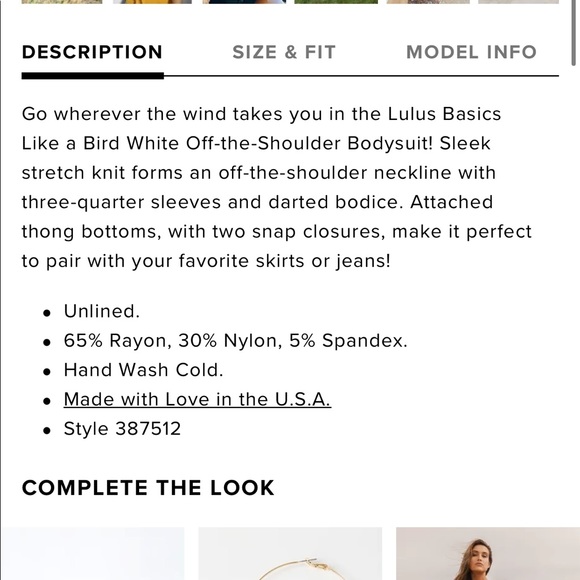 Lulus white off the shoulder bodysuit - Picture 5 of 11